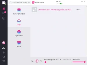 Lovense Remote App On PC Dashboard