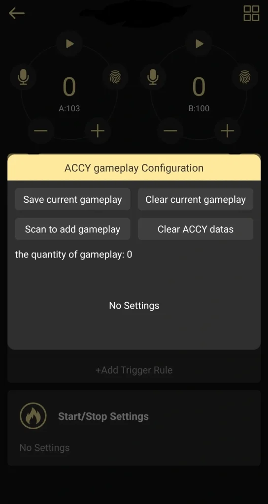 DG LAB Accy Gameplay Settings