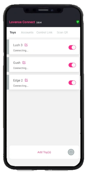 Lovense Connect App Toy Connection