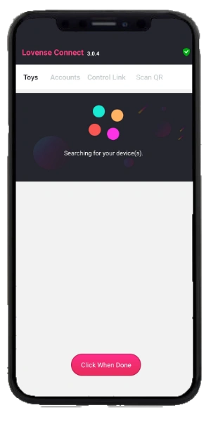Lovense Connect App Toy Searching