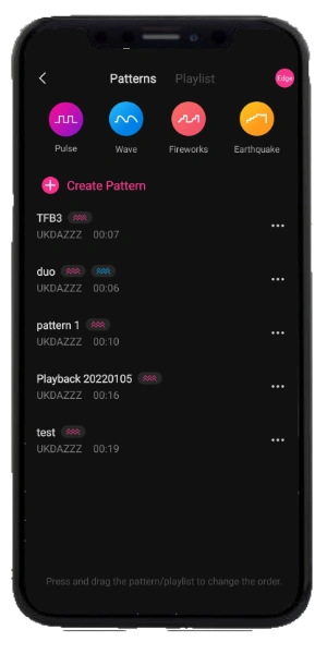 Lovense Remote App Saved Patterns