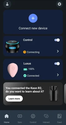 Luxus Review 47 Luxus Connected To FeelConnect App