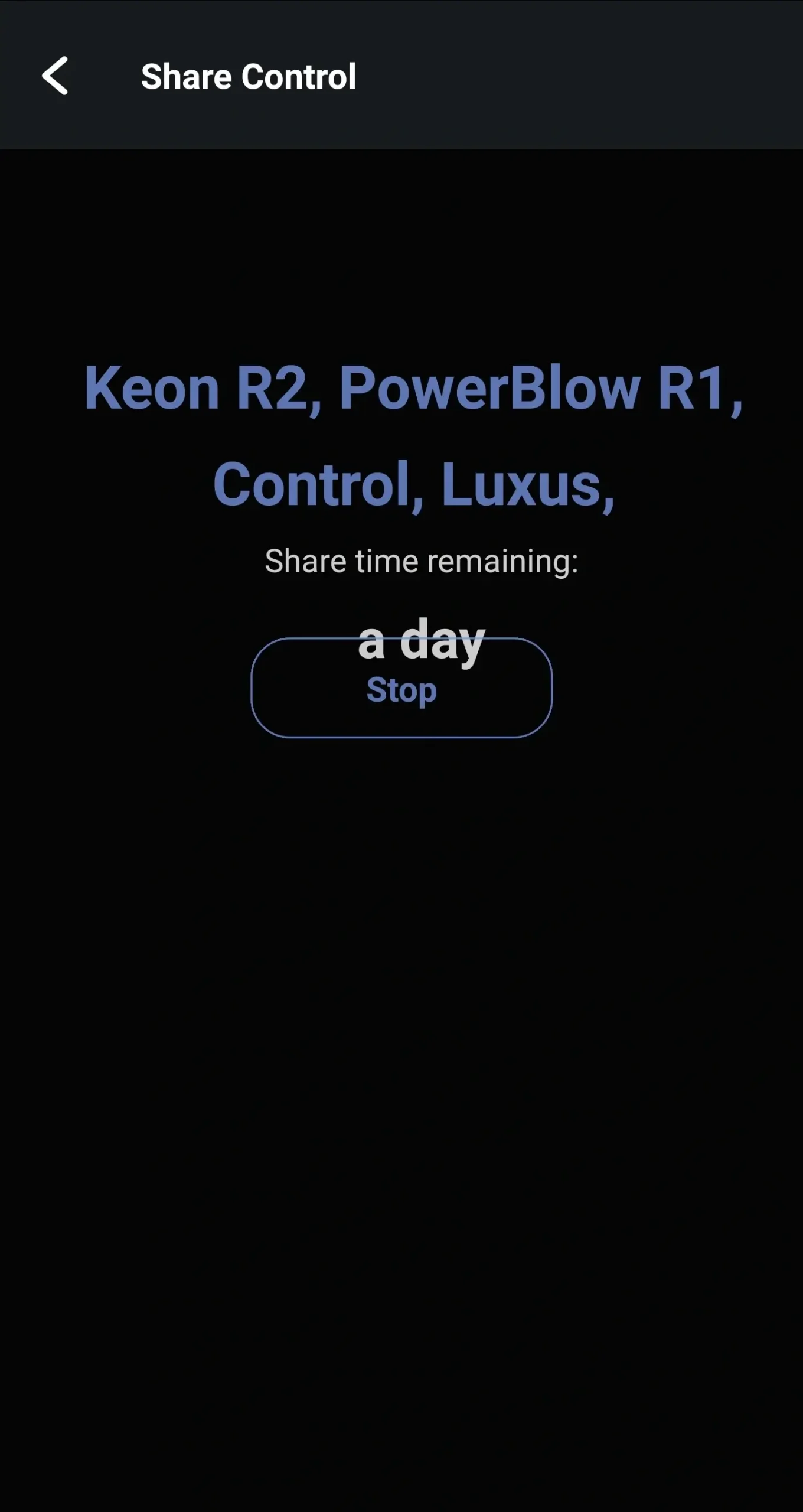 Share Luxus Control FeelConnect App