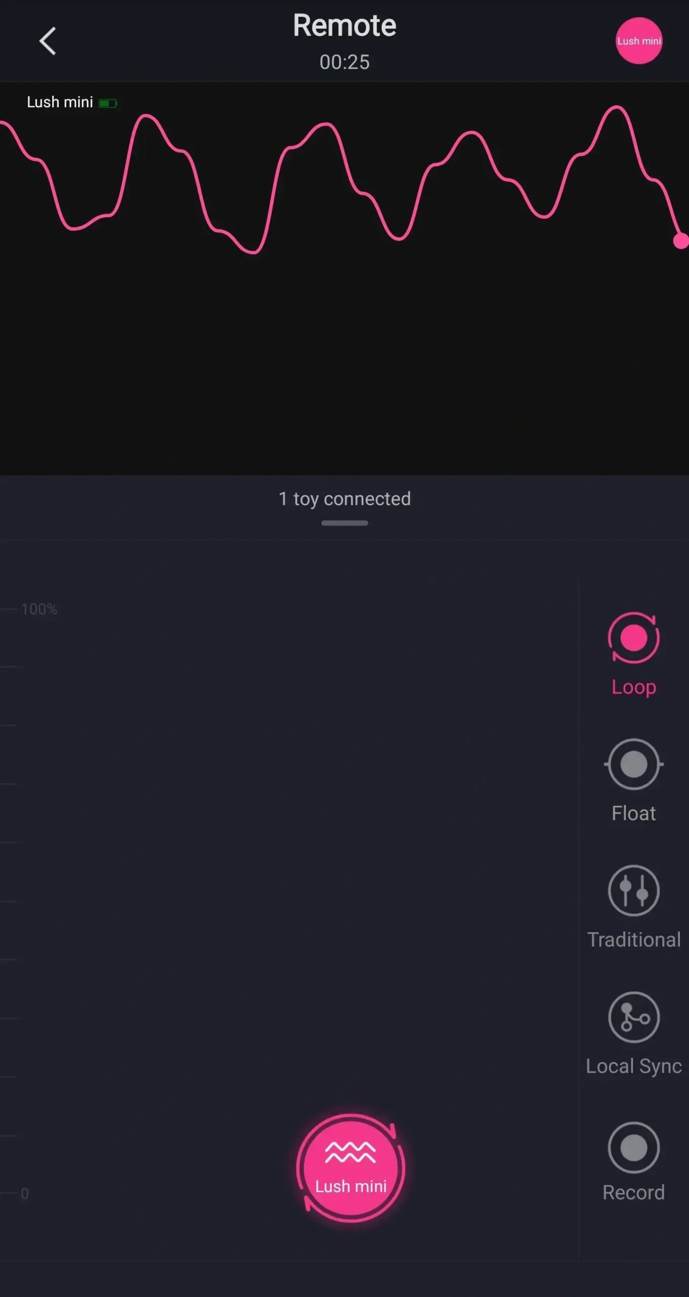 Lovense Lush Mini Review 57 Lovense Remote App Loop Control